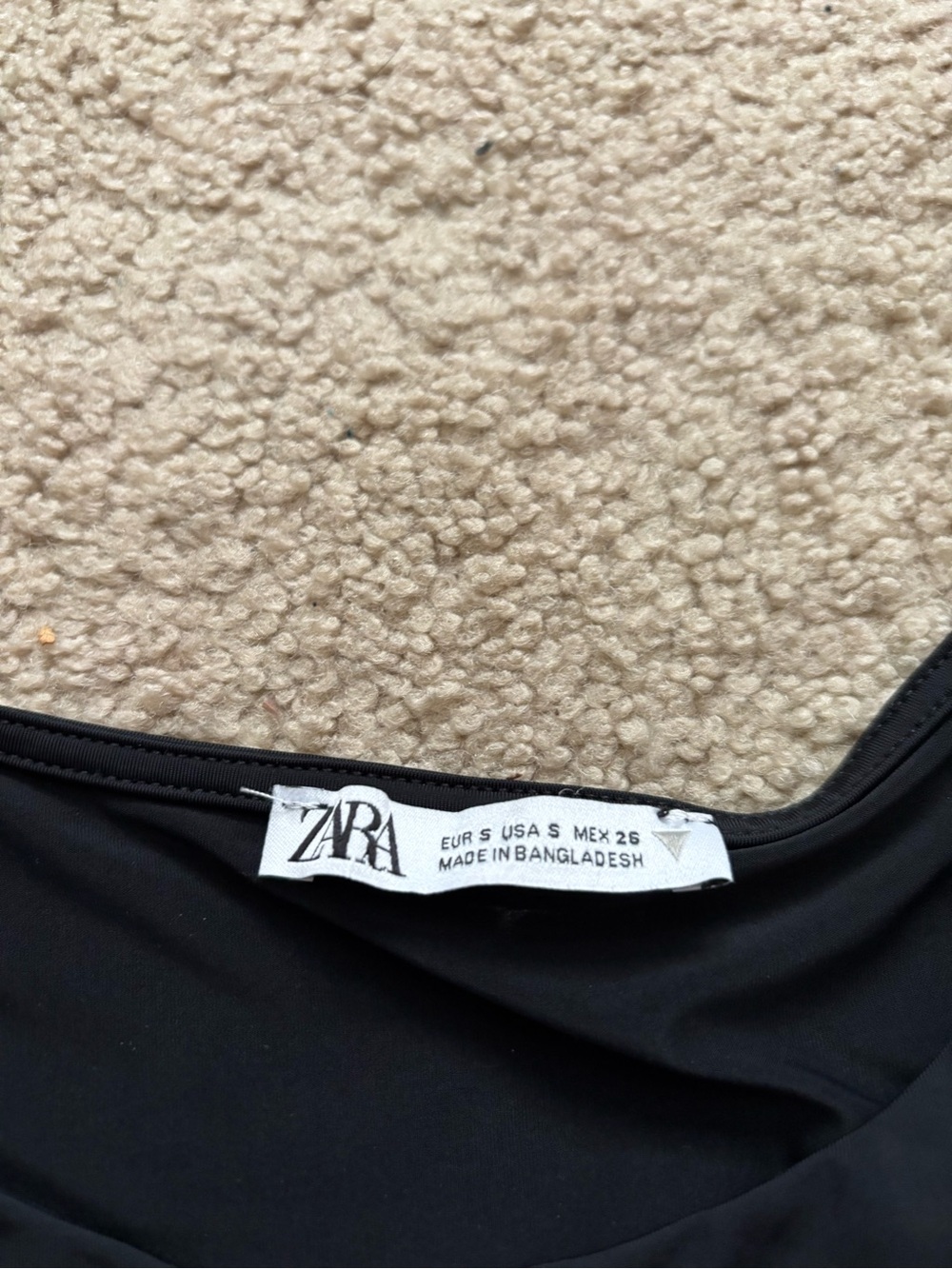 Zara Black Draped Tank Top - Picture 3 of 4